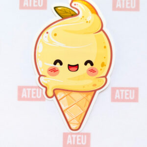 Bacio di limone 3" gloss vinyl diecut sticker