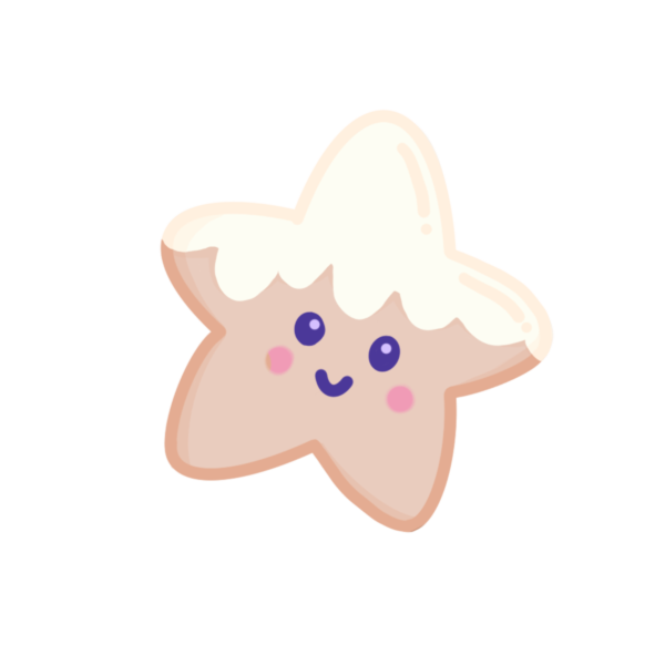 Starry Cream Kawaii 2" Sticker