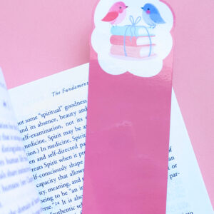Chapter Chirpers Bookmark - Coral Sunset Edition