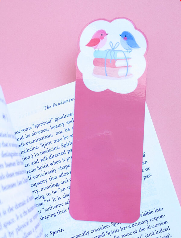 Chapter Chirpers Bookmark - Coral Sunset Edition