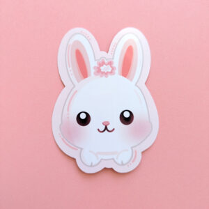 Snow Bunny Kawaii sticker by Ateu Studio
